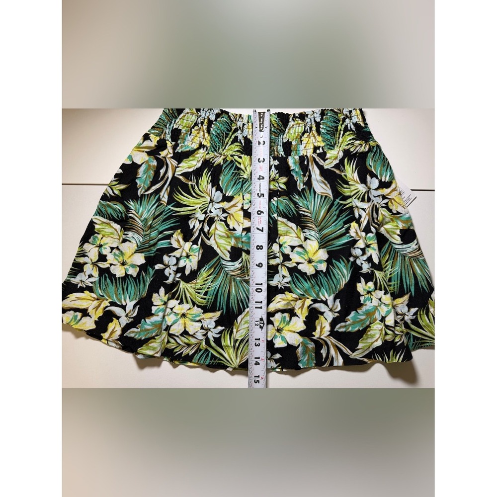 NWT Hurley Tropical Floral Skater Mini Skirt Hawaiian Coastal Small - Picture 8 of 10